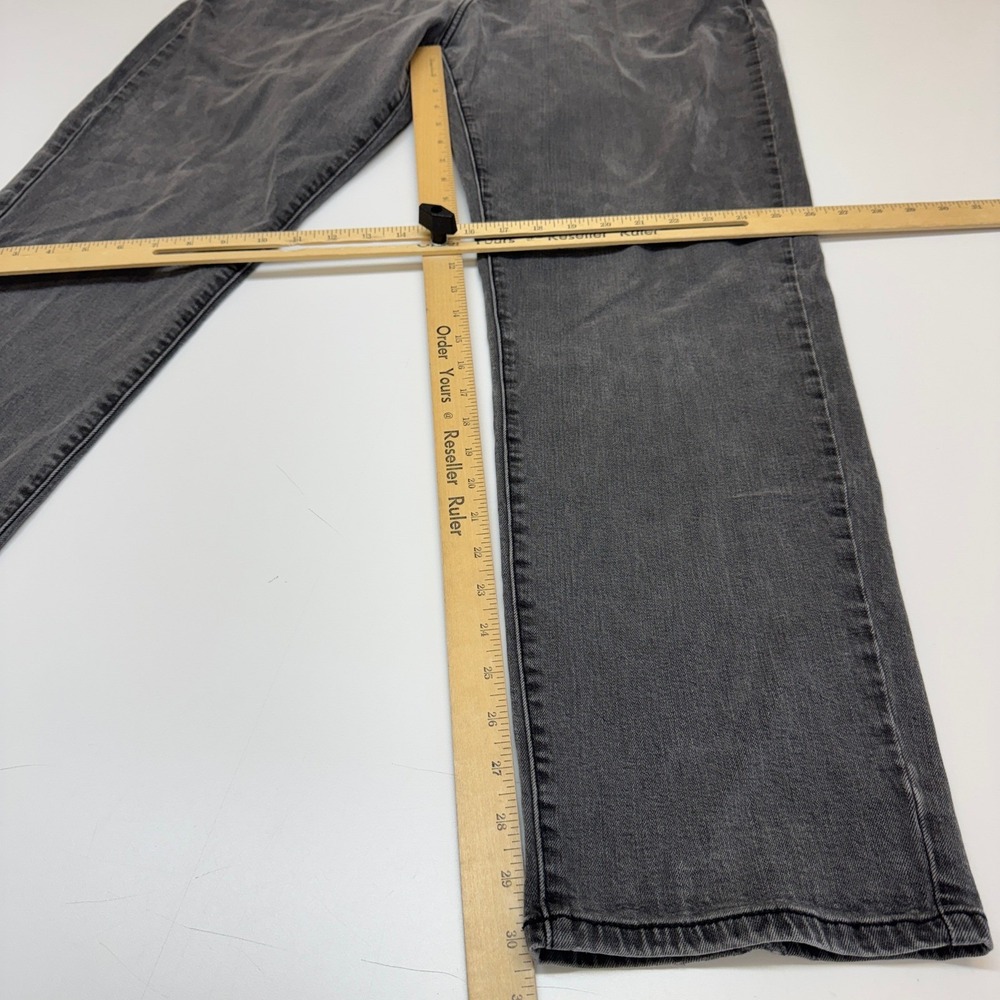 Lucky Brand Jeans Mens 40x30 Gray 221 Original Straight Denim Grunge Goth Skater - Picture 10 of 11